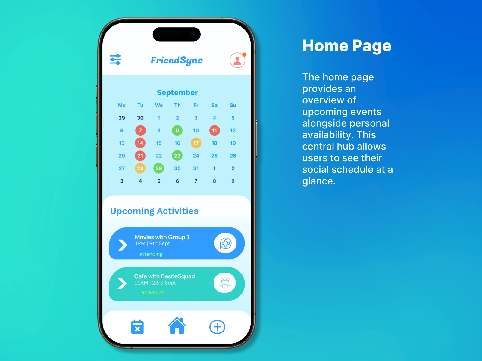 FriendSync Home Page